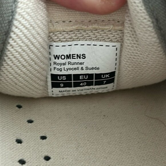 SeaVees Royal Runners Gray Athletic Shoes with White and Red Accents - Picture 2 of 10